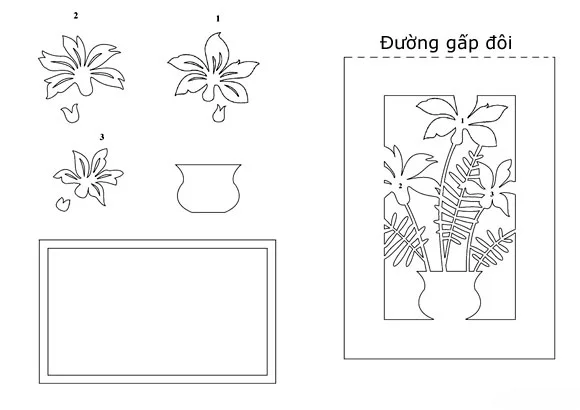 Tỉ mẩn làm thiệp hoa xinh trang trí nhà ngày Tết