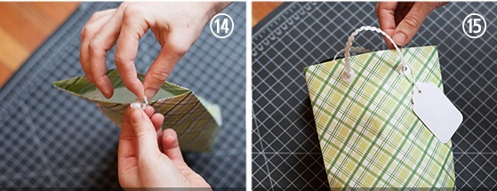 Học cách làm túi đựng quà từ scrapbook
