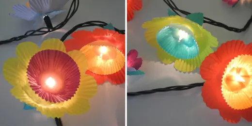 Làm chụp đèn sáng tạo từ giấy... cupcake