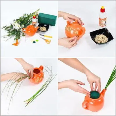 2 c&#225;ch cắm hoa trang tr&#237; ph&#242;ng bếp rực rỡ đ&#243;n Tết về