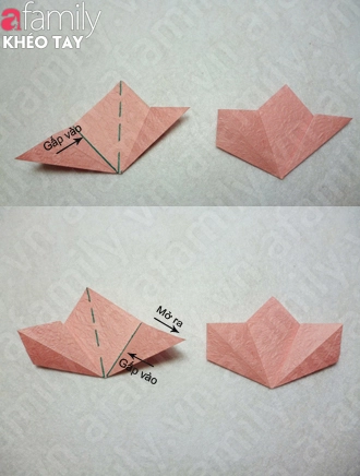 B&#236;nh hoa Origami xinh xắn tặng mẹ y&#234;u ng&#224;y 20/10