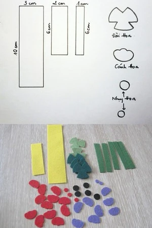 C&#225;ch l&#224;m b&#243; hoa vải nhỏ xinh cho ng&#224;y 8/3