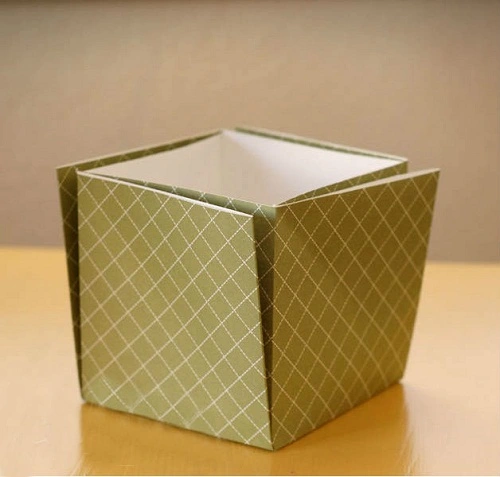 5 bước gấp hộp đựng đồ bằng giấy si&#234;u đơn giản