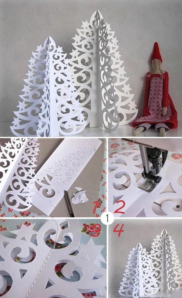 Bộ sưu tập những mẫu c&#226;y th&#244;ng Noel handmade cực xinh