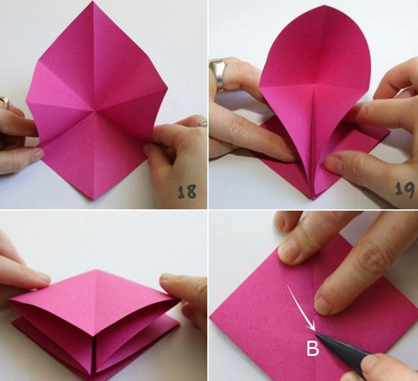 C&#225;ch l&#224;m chậu hoa tuylip giấy theo phong c&#225;ch Origami đẹp m&#234; hồn
