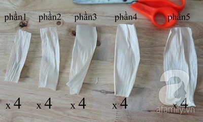 Gom g&#243;p vỏ bắp ng&#244; học c&#225;ch l&#224;m hoa giả xinh xắn