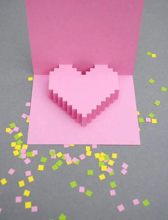 C&#225;ch l&#224;m thiệp 3D tr&#225;i tim tặng nửa kia ng&#224;y Valentine