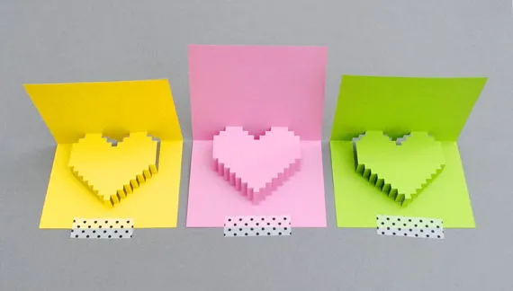 C&#225;ch l&#224;m thiệp 3D tr&#225;i tim tặng nửa kia ng&#224;y Valentine