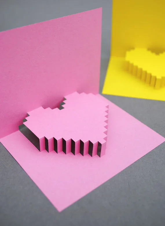 C&#225;ch l&#224;m thiệp 3D tr&#225;i tim tặng nửa kia ng&#224;y Valentine