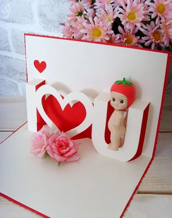 C&#225;ch l&#224;m thiệp nổi ấn tượng tặng nửa kia dịp Valentine