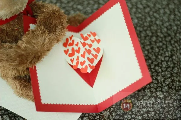 C&#225;ch l&#224;m thiệp pop-up Valentine tặng một nửa y&#234;u thương
