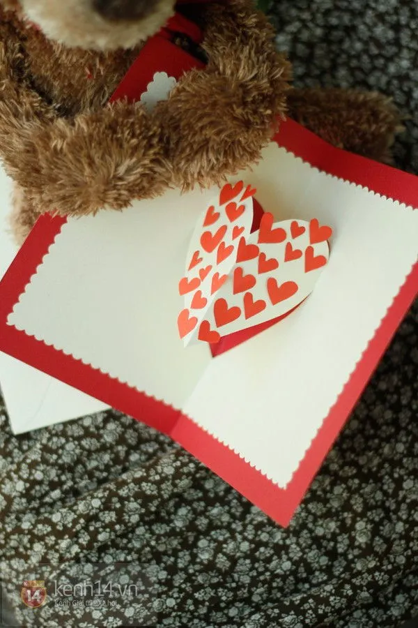 C&#225;ch l&#224;m thiệp pop-up Valentine tặng một nửa y&#234;u thương