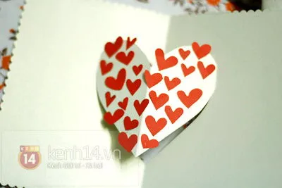 C&#225;ch l&#224;m thiệp pop-up Valentine tặng một nửa y&#234;u thương