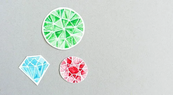 C&#225;ch vẽ thiệp m&#224;u nước xinh với phong c&#225;ch Geometric