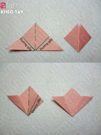 B&#236;nh hoa Origami xinh xắn tặng mẹ y&#234;u ng&#224;y 20/10