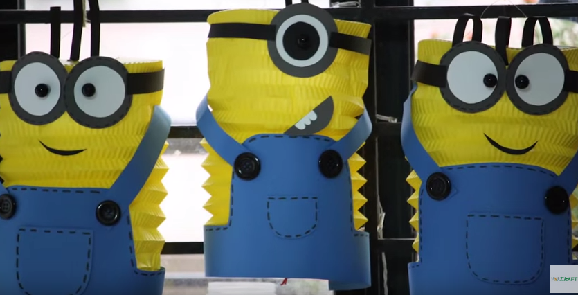 Đua nhau học c&#225;ch l&#224;m lồng đ&#232;n đơn giản h&#236;nh minion y&#234;u gh&#234;