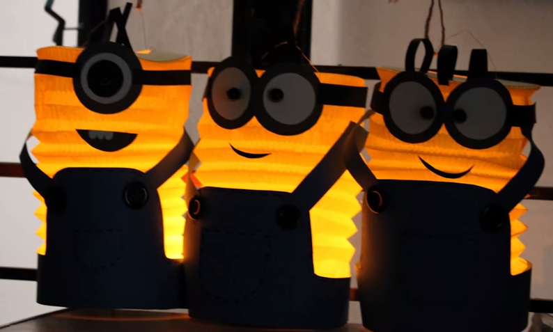 Đua nhau học c&#225;ch l&#224;m lồng đ&#232;n đơn giản h&#236;nh minion y&#234;u gh&#234;