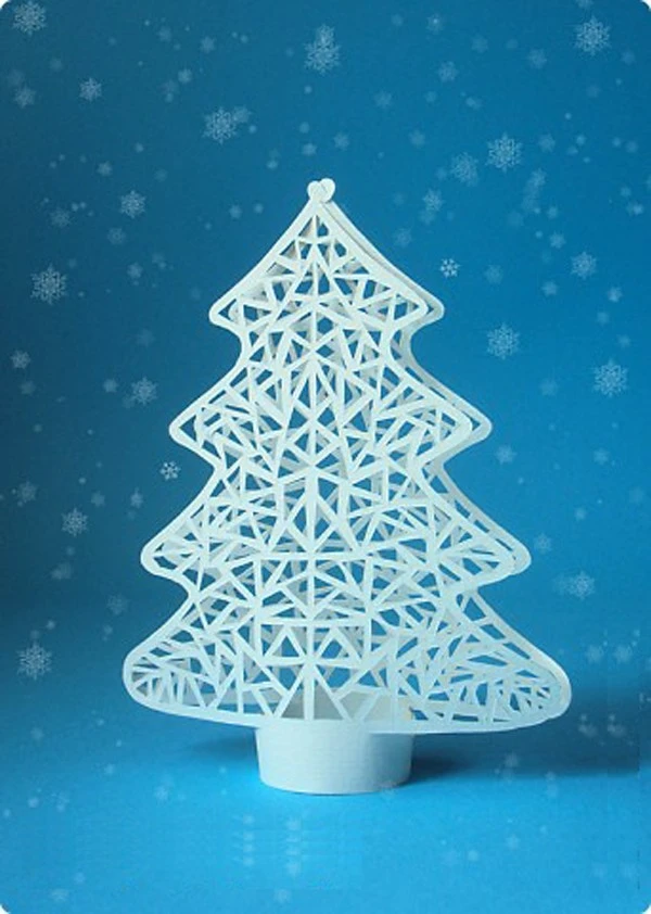 L&#224;m c&#226;y th&#244;ng Noel cực xinh xắn bằng giấy b&#236;a