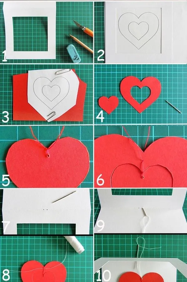 Hướng dẫn 4 c&#225;ch l&#224;m thiệp Valentine handmade độc đ&#225;o