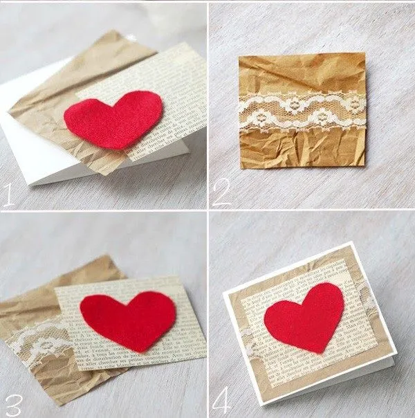 Hướng dẫn 4 c&#225;ch l&#224;m thiệp Valentine handmade độc đ&#225;o