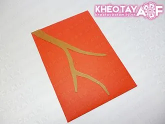 Hướng dẫn l&#224;m phong bao l&#236; x&#236; hoa mai độc đ&#225;o ng&#224;y Tết