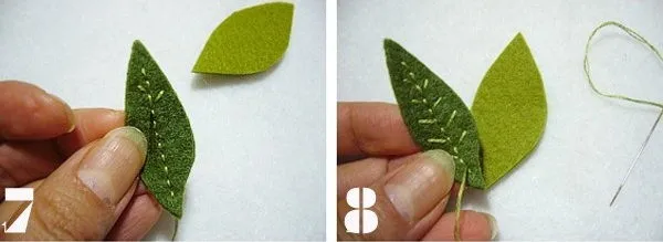 L&#224;m hoa bằng vải dạ đơn giản với một v&#224;i đường kh&#226;u