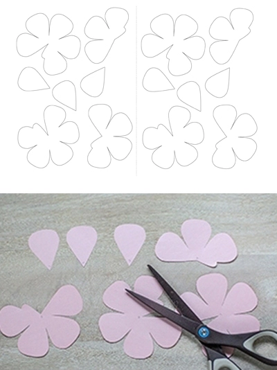 L&#224;m tranh hoa hồng bằng giấy dễ thương tỏ t&#236;nh Valentine