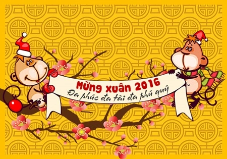 Thiệp ch&#250;c mừng năm mới 2016 đẹp nhất đ&#243;n Tết B&#237;nh Th&#226;n