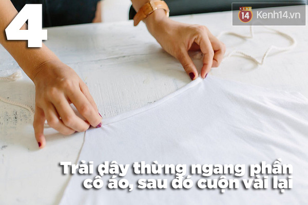 T&#225;i chế &#225;o thun cũ ra ngay tank top khoe vai đ&#243;n h&#232;