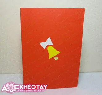 Trổ t&#224;i tự l&#224;m thiệp nổi c&#226;y th&#244;ng Noel tặng bạn b&#232;