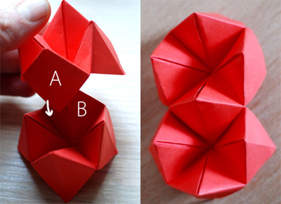 Gấp giấy origami l&#224;m tranh tr&#225;i tim cho ng&#224;y Valentine trắng