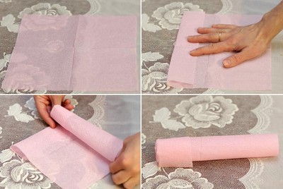 2 c&#225;ch gấp hoa hồng bằng giấy ăn trang tr&#237; b&#224;n tiệc