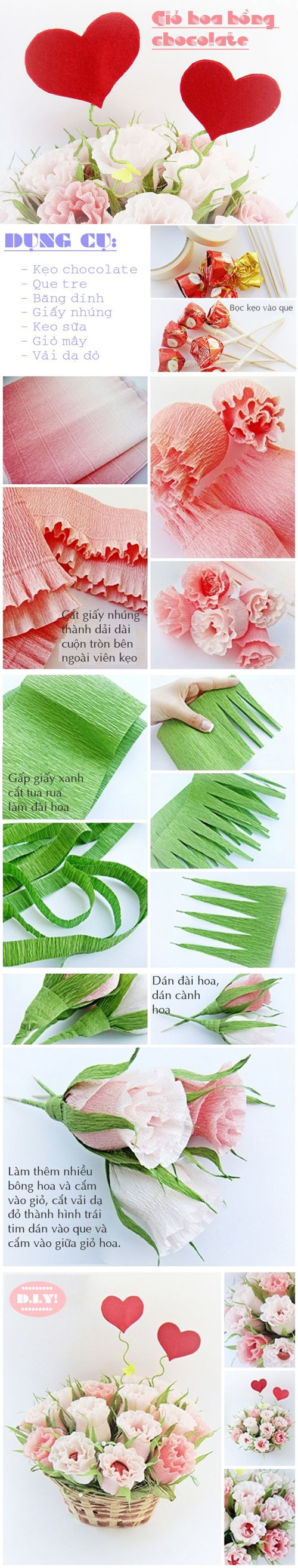 3 c&#225;ch b&#243; hoa Valentine cực ngọt ng&#224;o v&#224; dễ thương