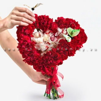 C&#225;ch b&#243; hoa hồng h&#236;nh tr&#225;i tim ngọt ng&#224;o cho Valentine
