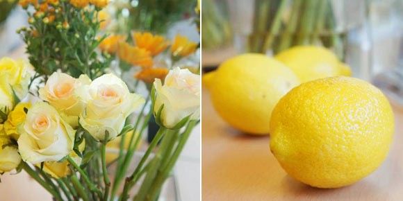 C&#225;ch cắm hoa b&#236;nh vu&#244;ng để b&#224;n đẹp v&#224;ng rực ng&#224;y mưa
