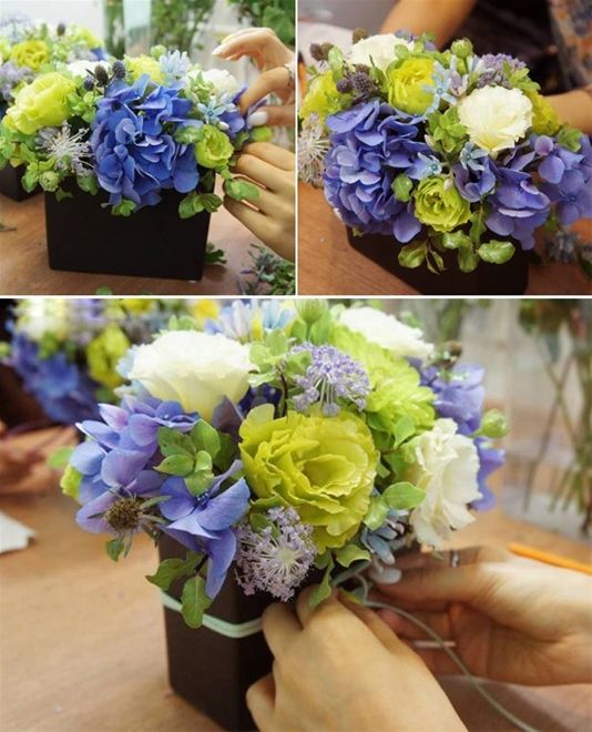 C&#225;ch cắm hoa cẩm t&#250; cầu v&#224; lan tường để b&#224;n 8/3