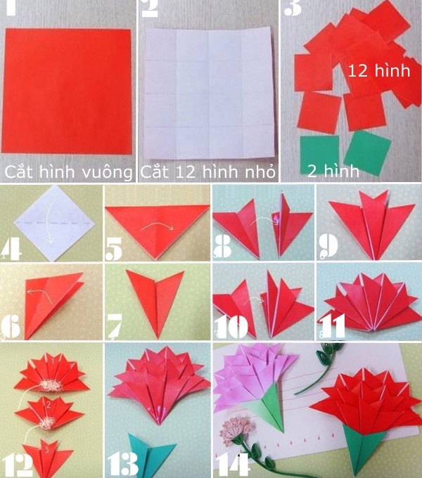C&#225;ch gấp hoa giấy si&#234;u đơn giản chỉ trong nh&#225;y mắt