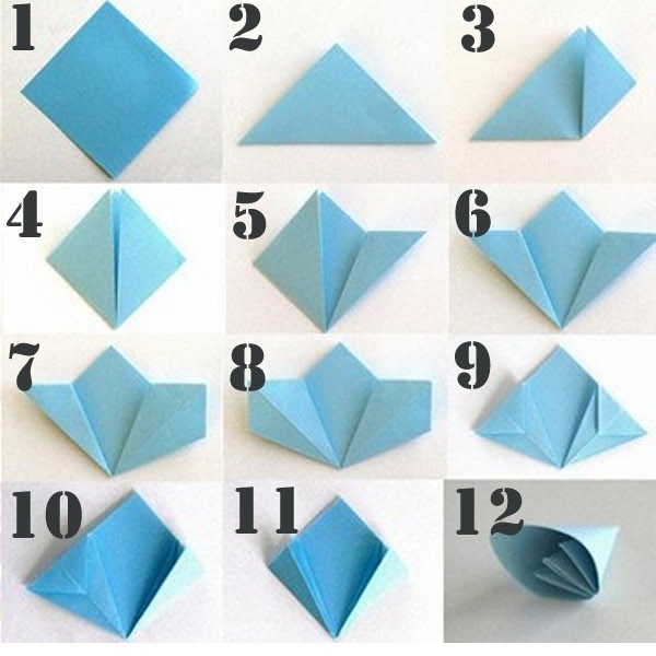 C&#225;ch gấp hoa giấy si&#234;u đơn giản chỉ trong nh&#225;y mắt