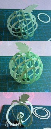 C&#225;ch gh&#233;p m&#244; h&#236;nh giấy 3D th&#224;nh quả t&#225;o cực đẹp