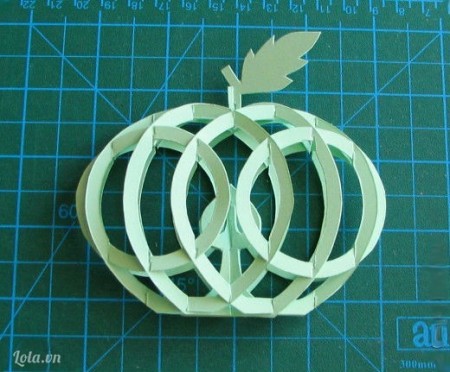 C&#225;ch gh&#233;p m&#244; h&#236;nh giấy 3D th&#224;nh quả t&#225;o cực đẹp