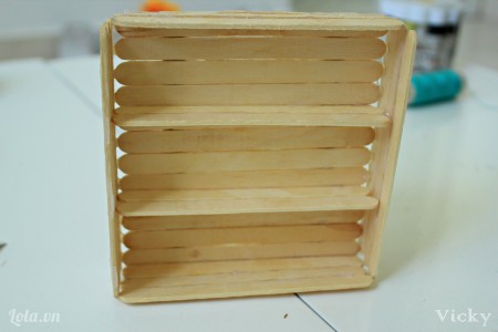 C&#225;ch l&#224;m kệ để đồ mini từ que kem cực y&#234;u