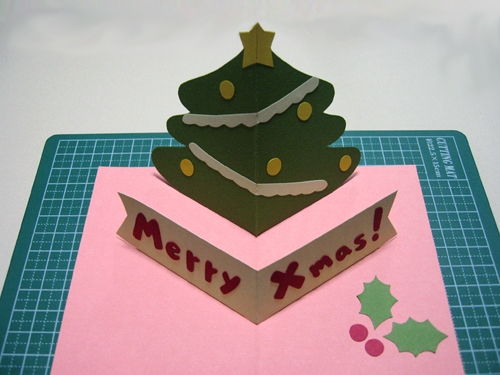 C&#225;ch l&#224;m thiệp Gi&#225;ng sinh h&#236;nh c&#226;y th&#244;ng Noel