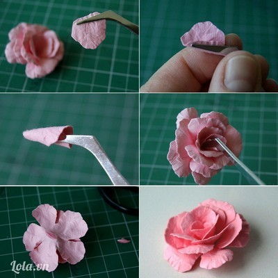 C&#225;ch l&#224;m thiệp sinh nhật 3D h&#236;nh hoa hồng tặng bạn