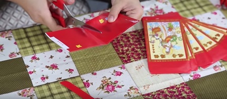 Đ&#232;n lồng Tết từ bao l&#236; x&#236; - g&#225;i vụng cũng l&#224;m được
