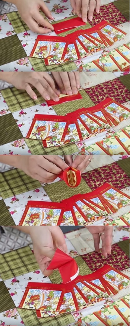 Đ&#232;n lồng Tết từ bao l&#236; x&#236; - g&#225;i vụng cũng l&#224;m được