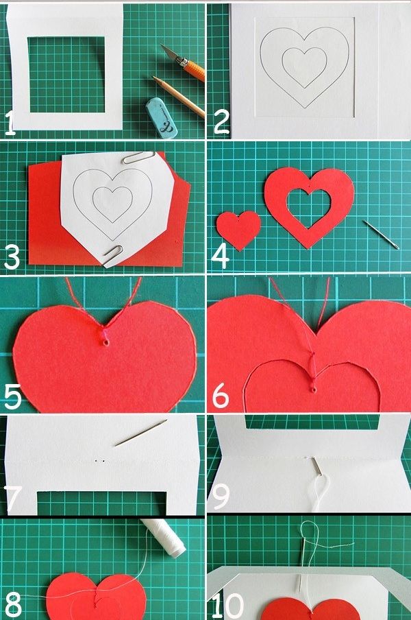 Hướng dẫn 4 c&#225;ch l&#224;m thiệp Valentine handmade độc đ&#225;o