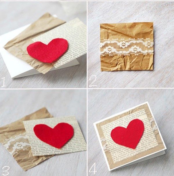 Hướng dẫn 4 c&#225;ch l&#224;m thiệp Valentine handmade độc đ&#225;o