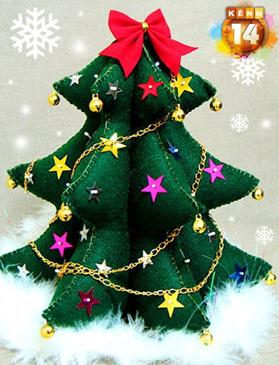 Hướng dẫn l&#224;m c&#226;y th&#244;ng Noel bằng b&#244;ng si&#234;u ngộ nghĩnh