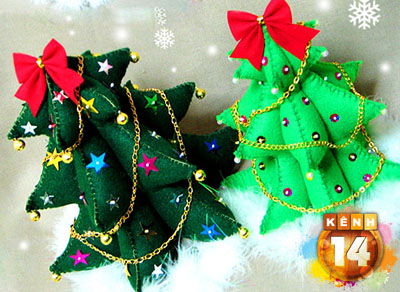 Hướng dẫn l&#224;m c&#226;y th&#244;ng Noel bằng b&#244;ng si&#234;u ngộ nghĩnh