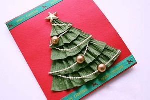 C&#225;ch l&#224;m thiệp c&#226;y th&#244;ng Noel đẹp m&#224; si&#234;u dễ